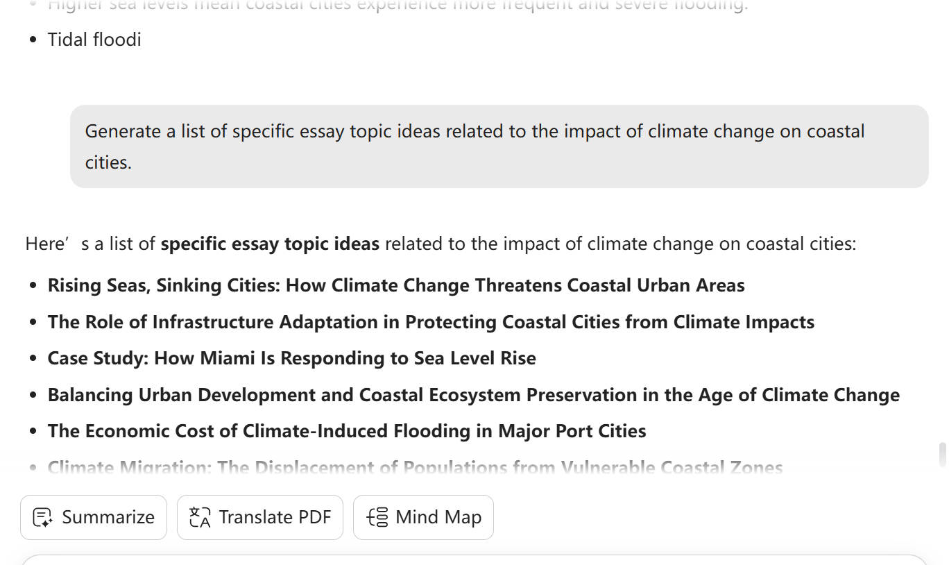 get topic ideas with UPDF's AI Assistant Online