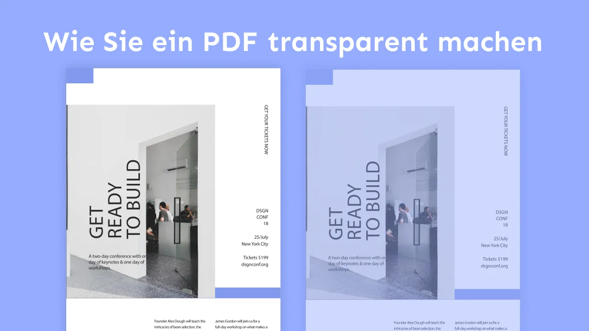 Wie Sie ein PDF transparent machen – 3 einfache und schnelle Methoden