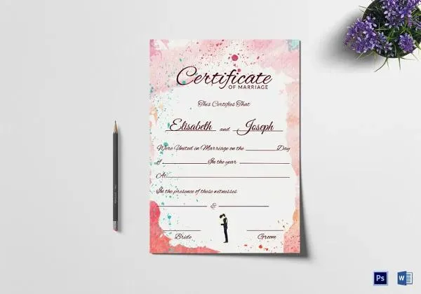 religion motifs marriage certificate form pdf.