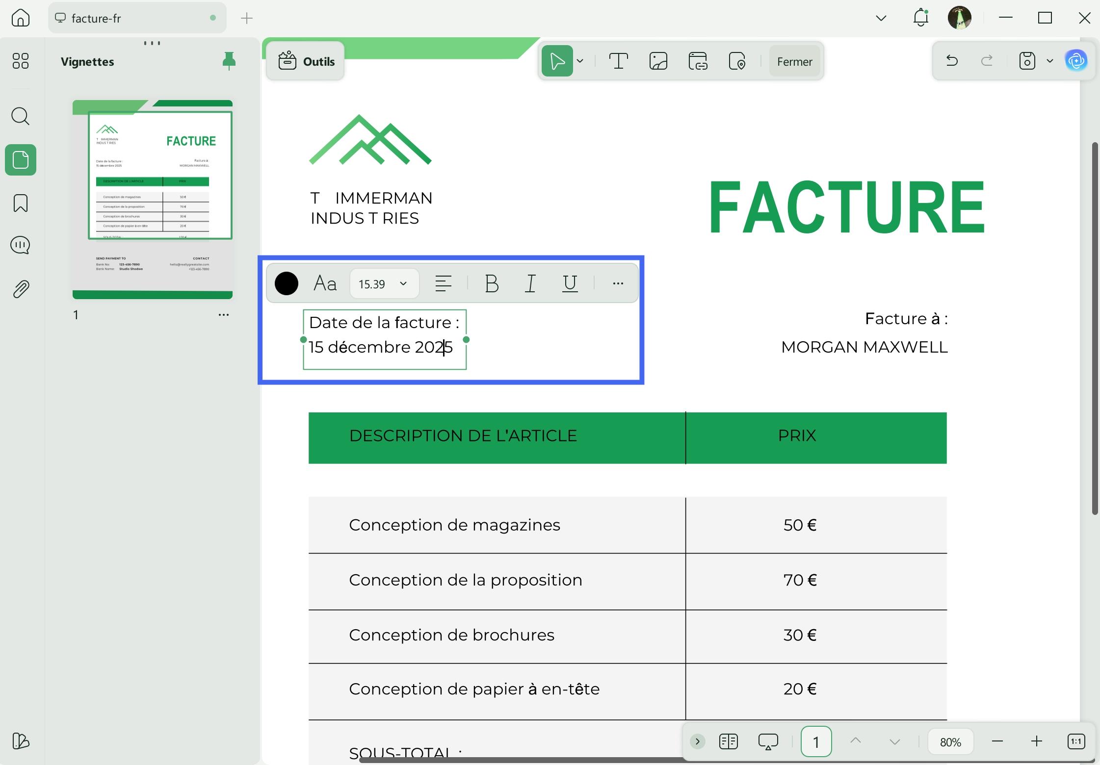 modèle facture auto entrepreneur gratuit pdf