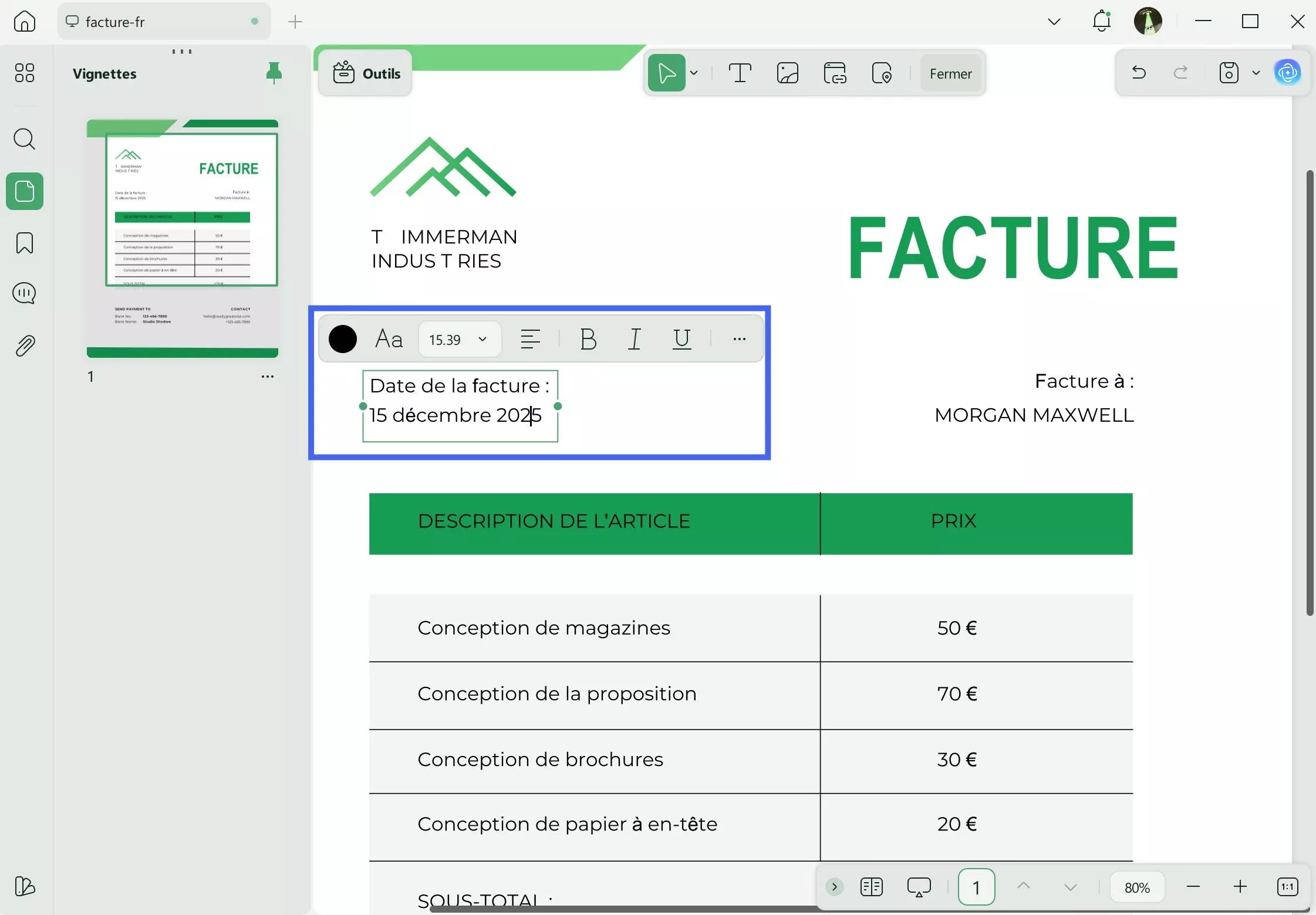 modèle facture auto entrepreneur gratuit pdf