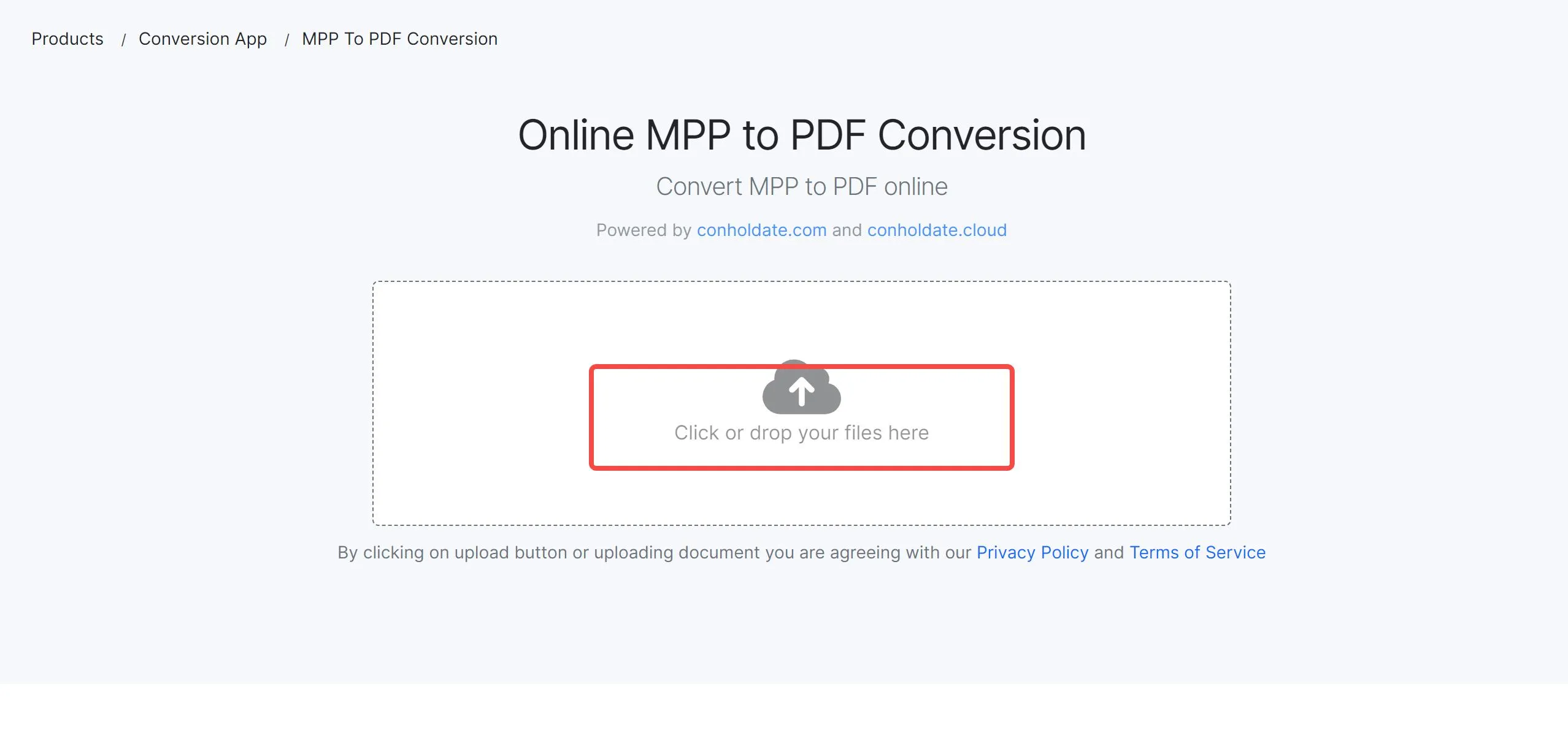 MPP in PDF conholdate