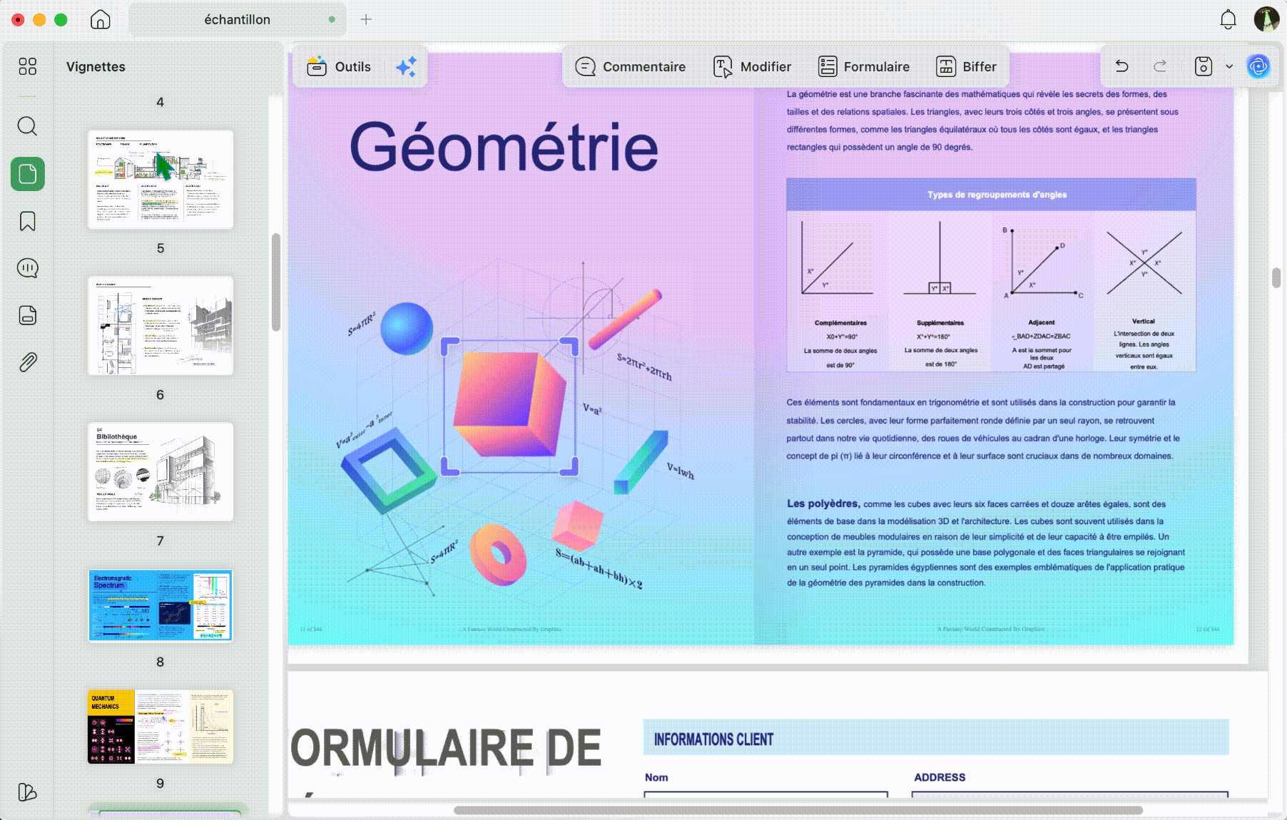 Déplacer les vignettes pour réorganiser les pages dans UPDF