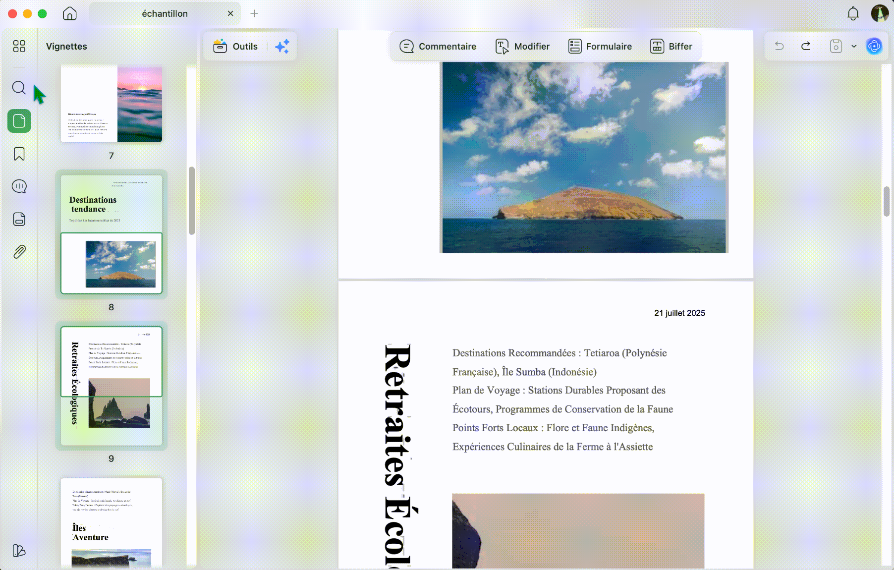 Inverser l’ordre des pages d’un PDF dans UPDF sur Mac