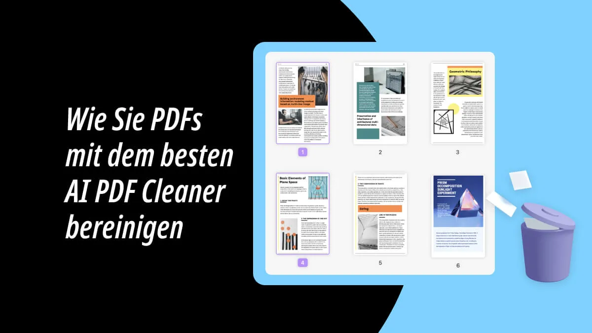 Wie Sie PDFs mit dem besten AI PDF Cleaner bereinigen