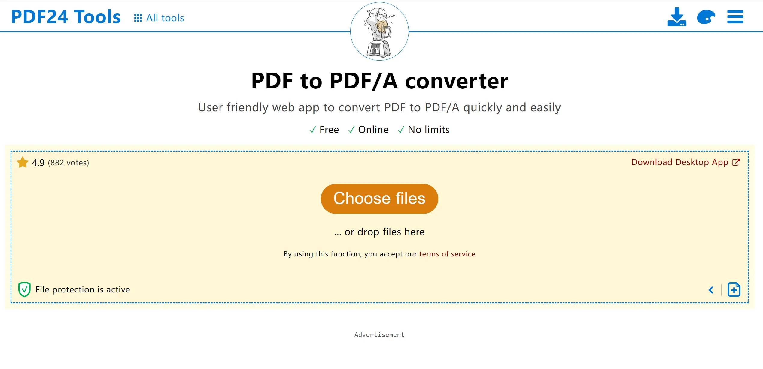 PDF24TOOLS PDF to PDF/A Converter