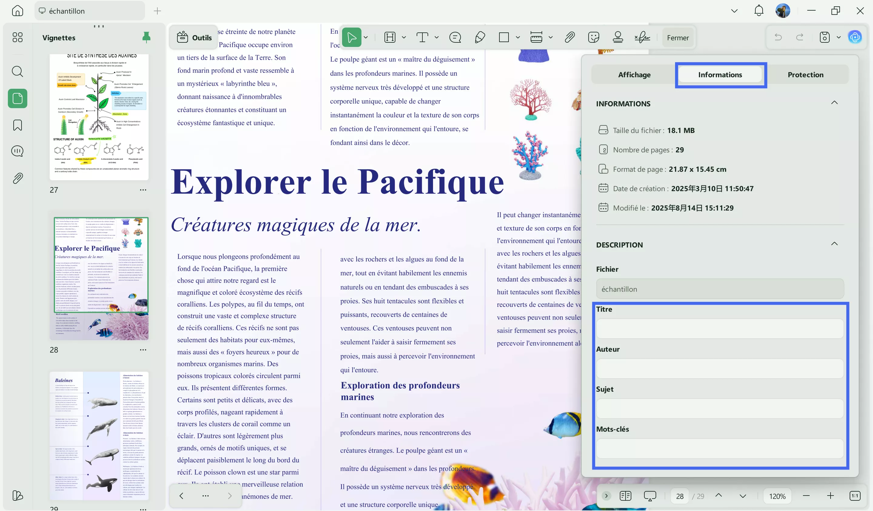 comment changer le titre du pdf updf