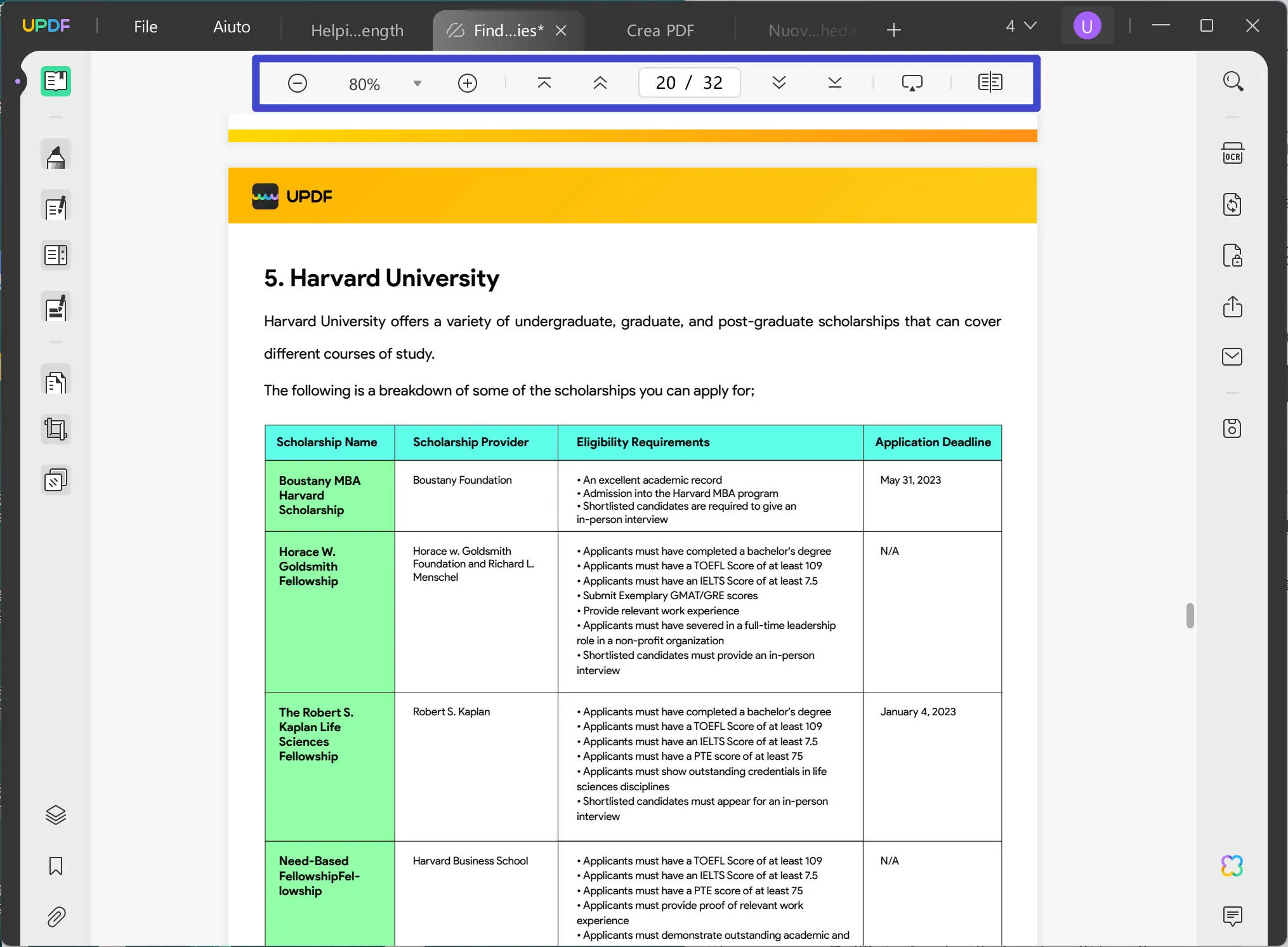 Strumenti per migliorare la visualizzazione dei file