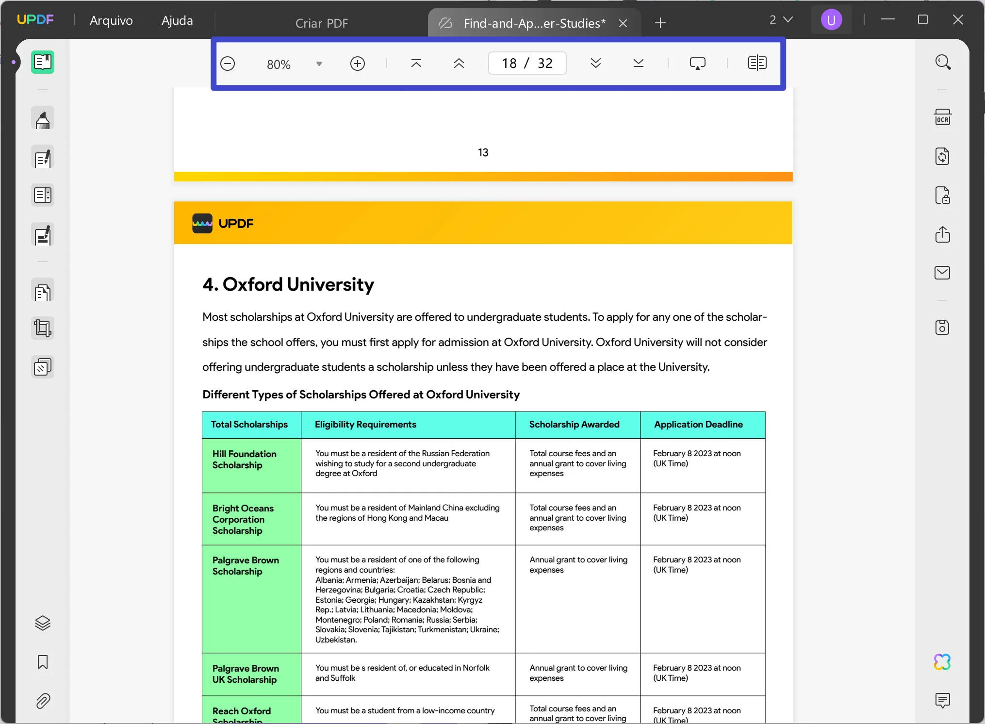 como abrir pdf no onenote updf