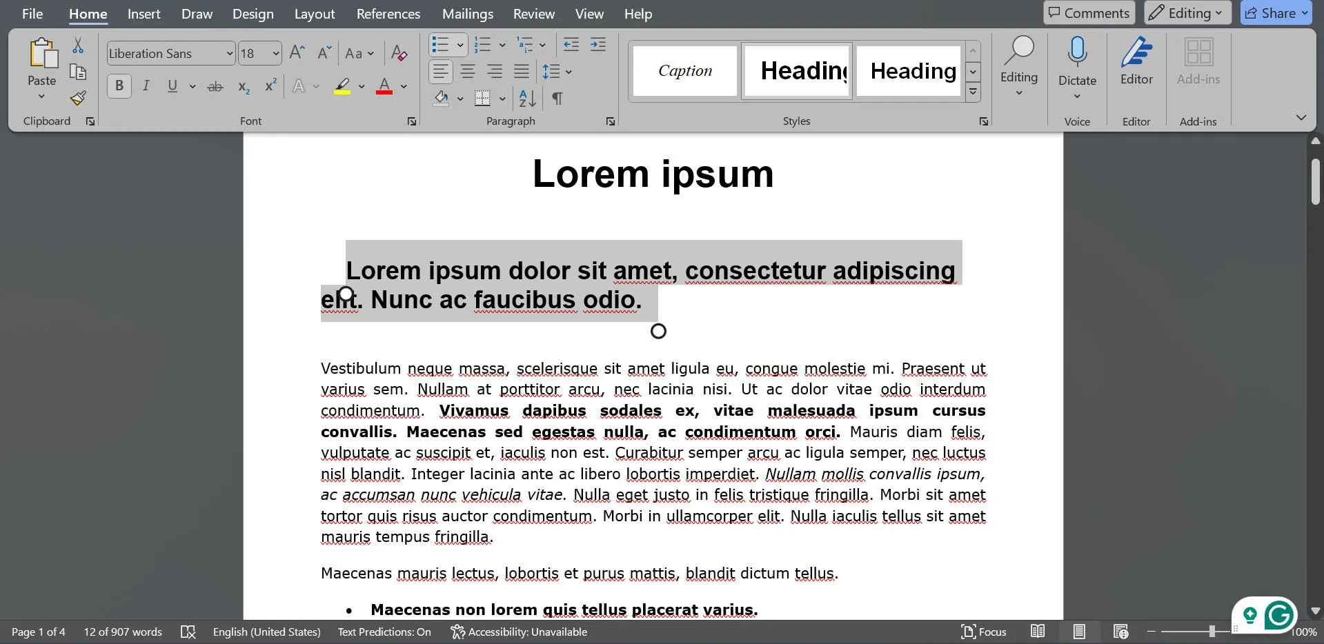 redline a contract select the text to be redlined on Word