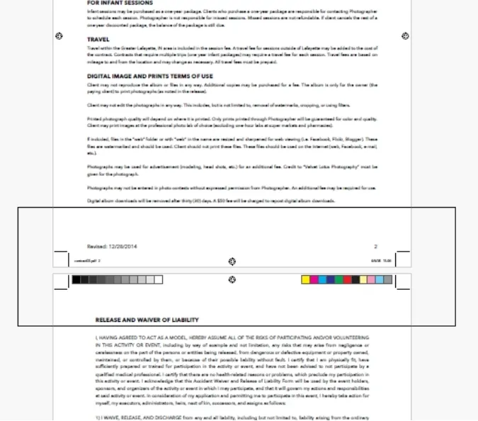 select the crop marks to remove with Adobe Acrobat