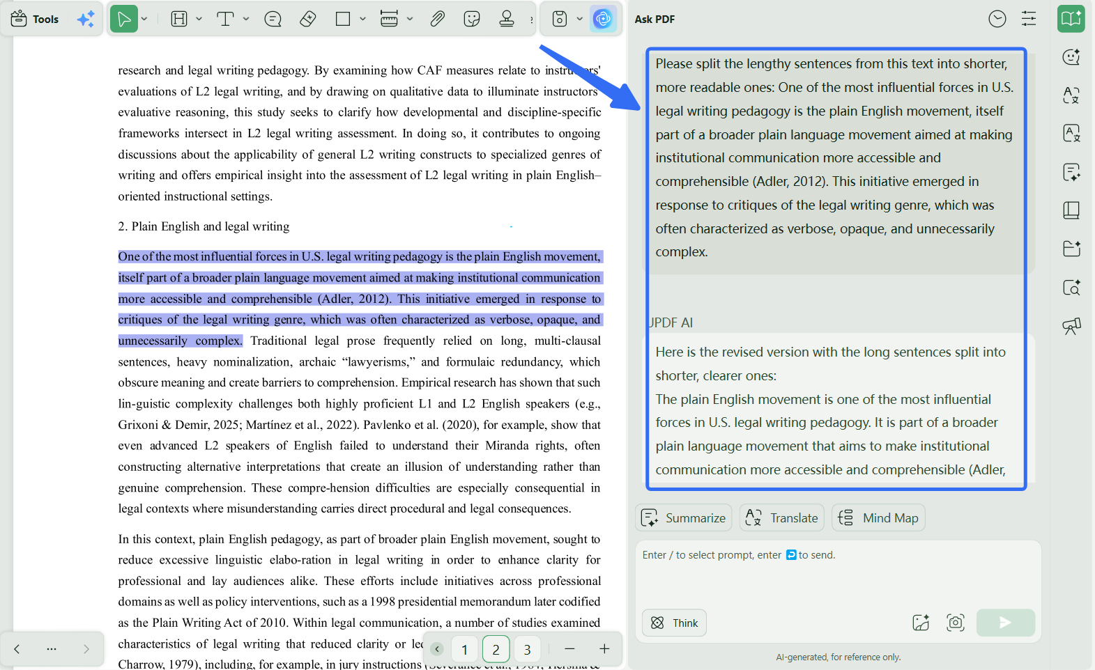 essay improver ai Rewrite text with UPDF's AI Assistant