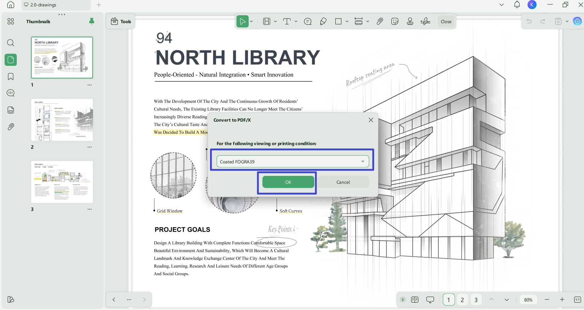 save the pdf as pdfx on updf 2