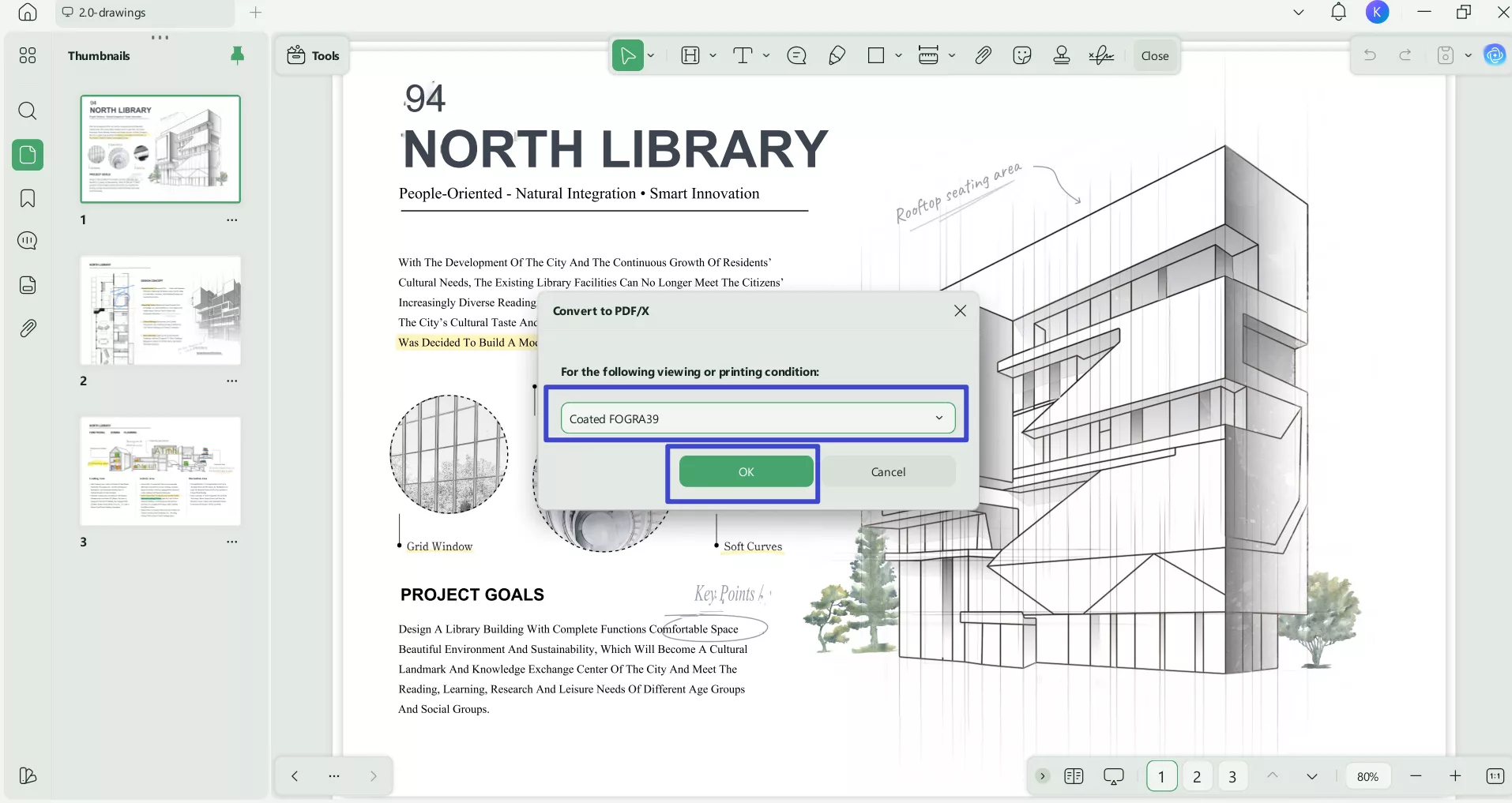 save the pdf as pdfx on updf 2