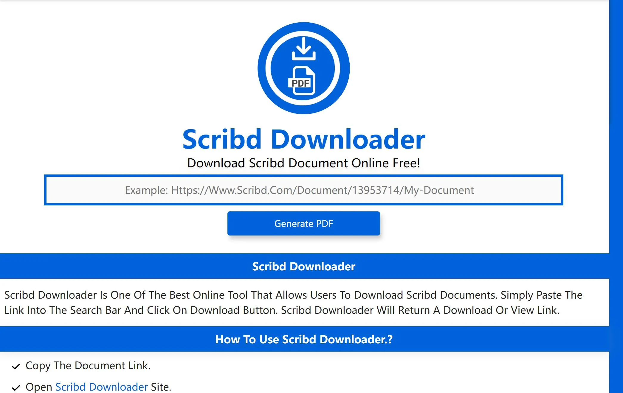 scribd to pdf Scribd Downloader.is