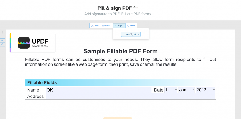 How to Sign PDFs Online Free? (No Sign Up) UPDF