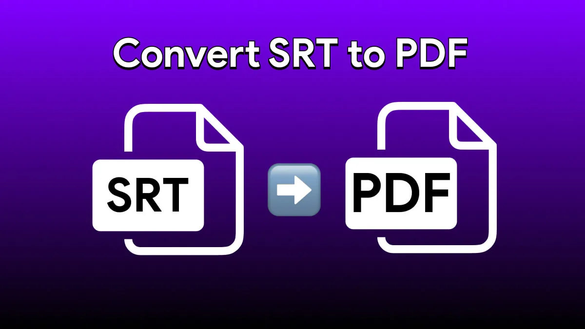 Effortlessly Repurpose Your Video Content: Convert SRT to PDF and Beyond
