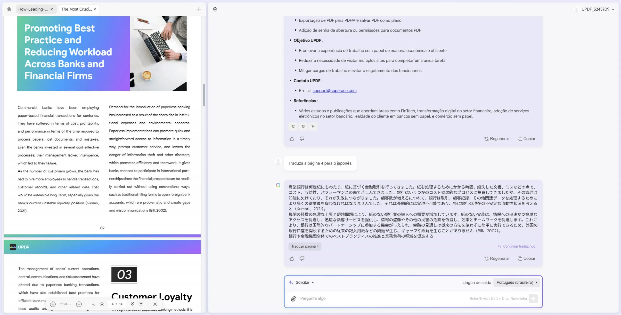 resumir pdf on-line grátis uppdf traduzir