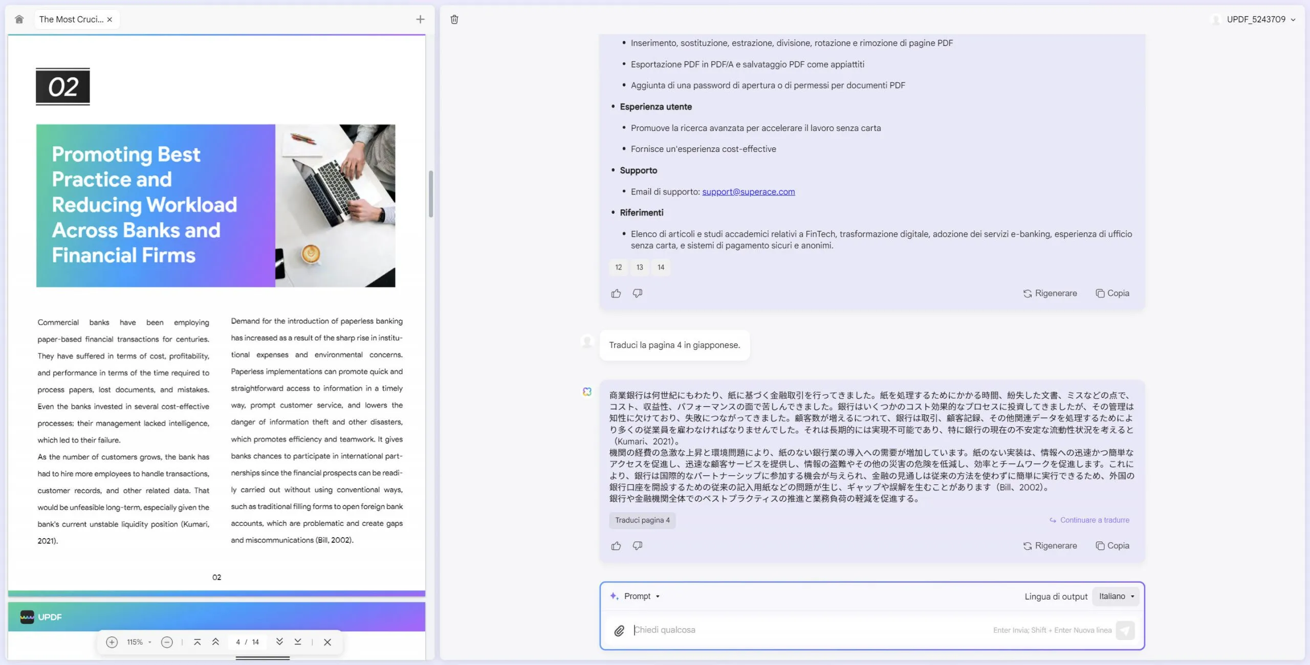 riassumere pdf online traduzione updf gratuita