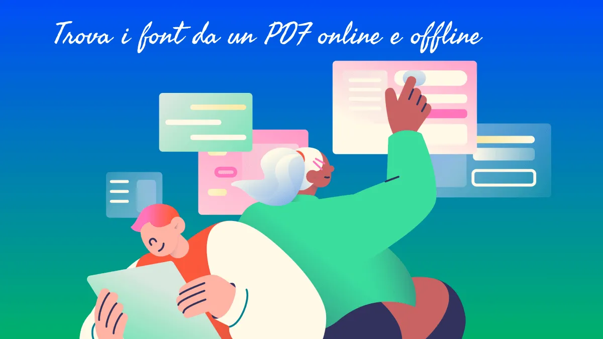 Trova i font da un PDF online e offline