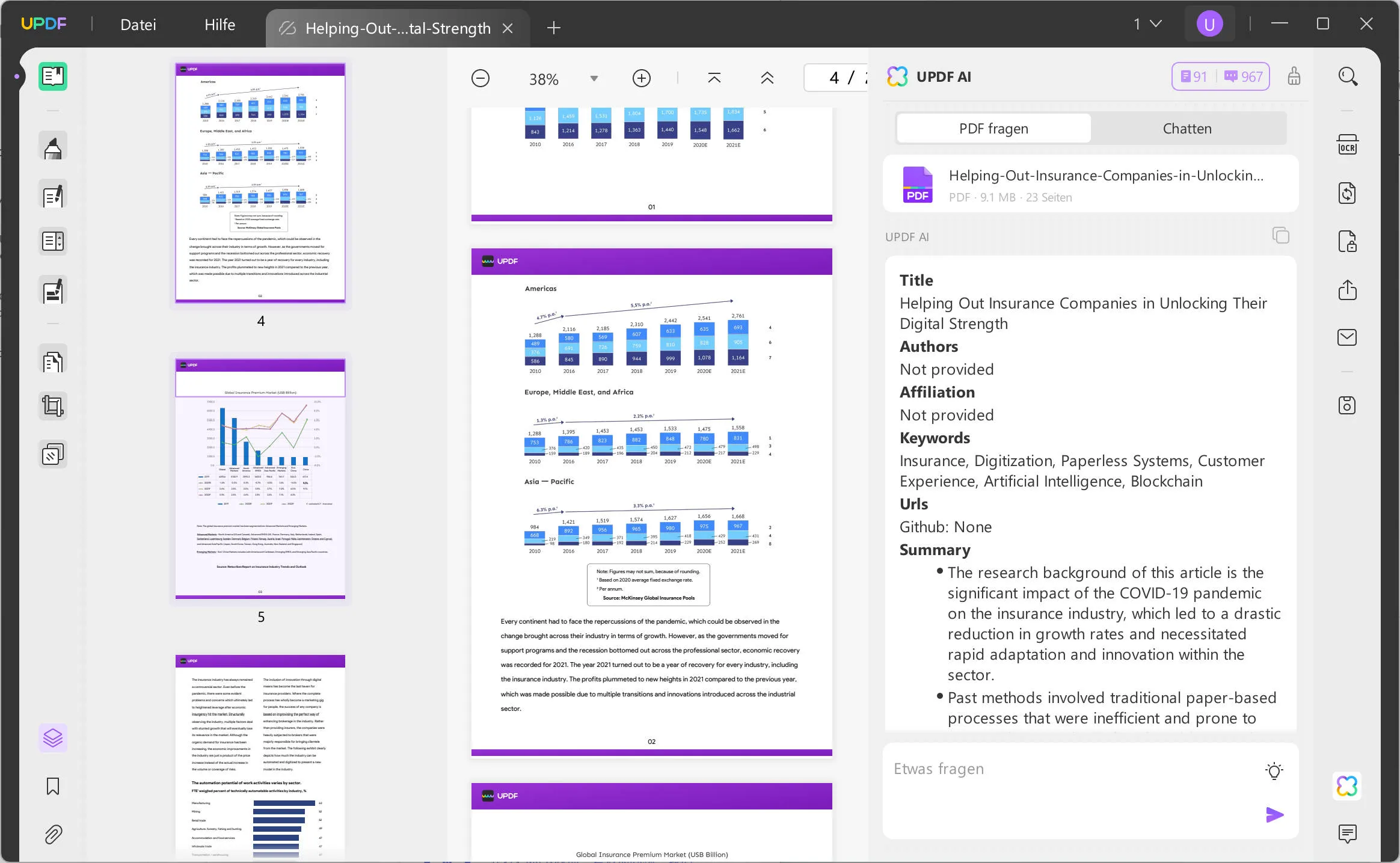 scispace PDF fragen auf Windows mit UPDF AI