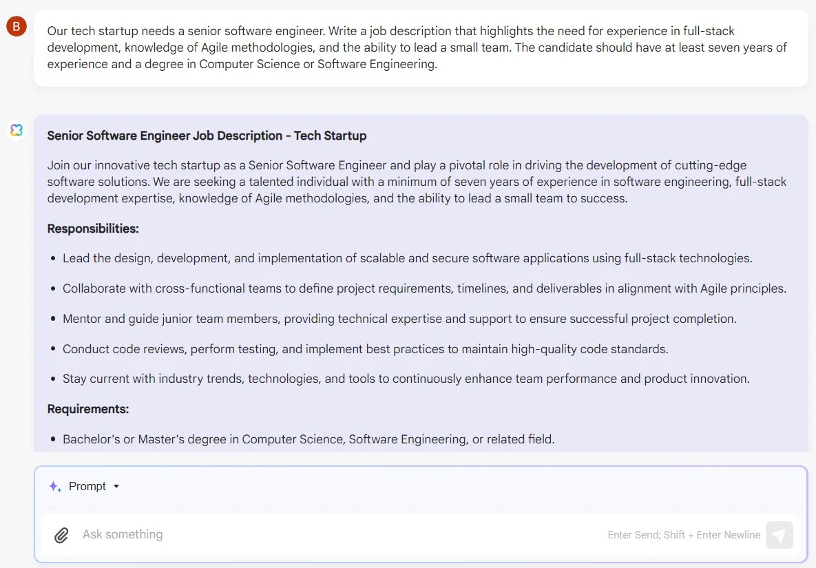 how is ai used in human resources job description