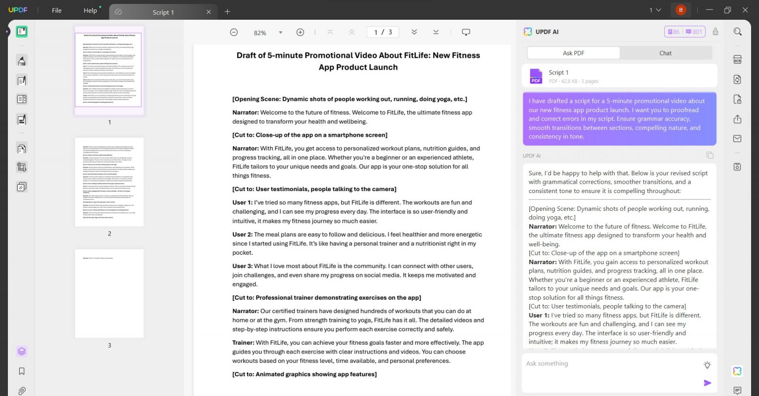 [Full Guide] How to Write a Script with AI |UPDF