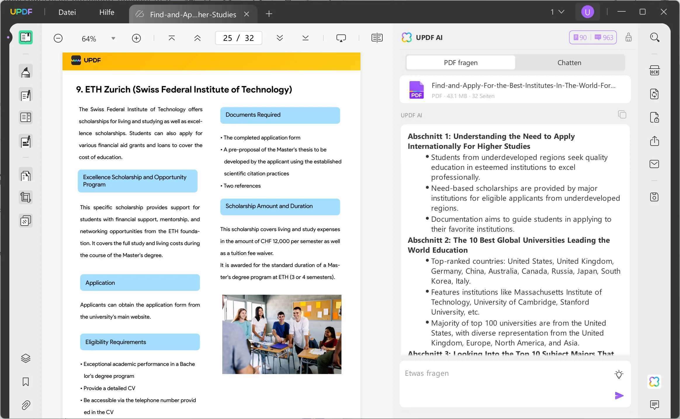 OneNote in PDF exportieren UPDF