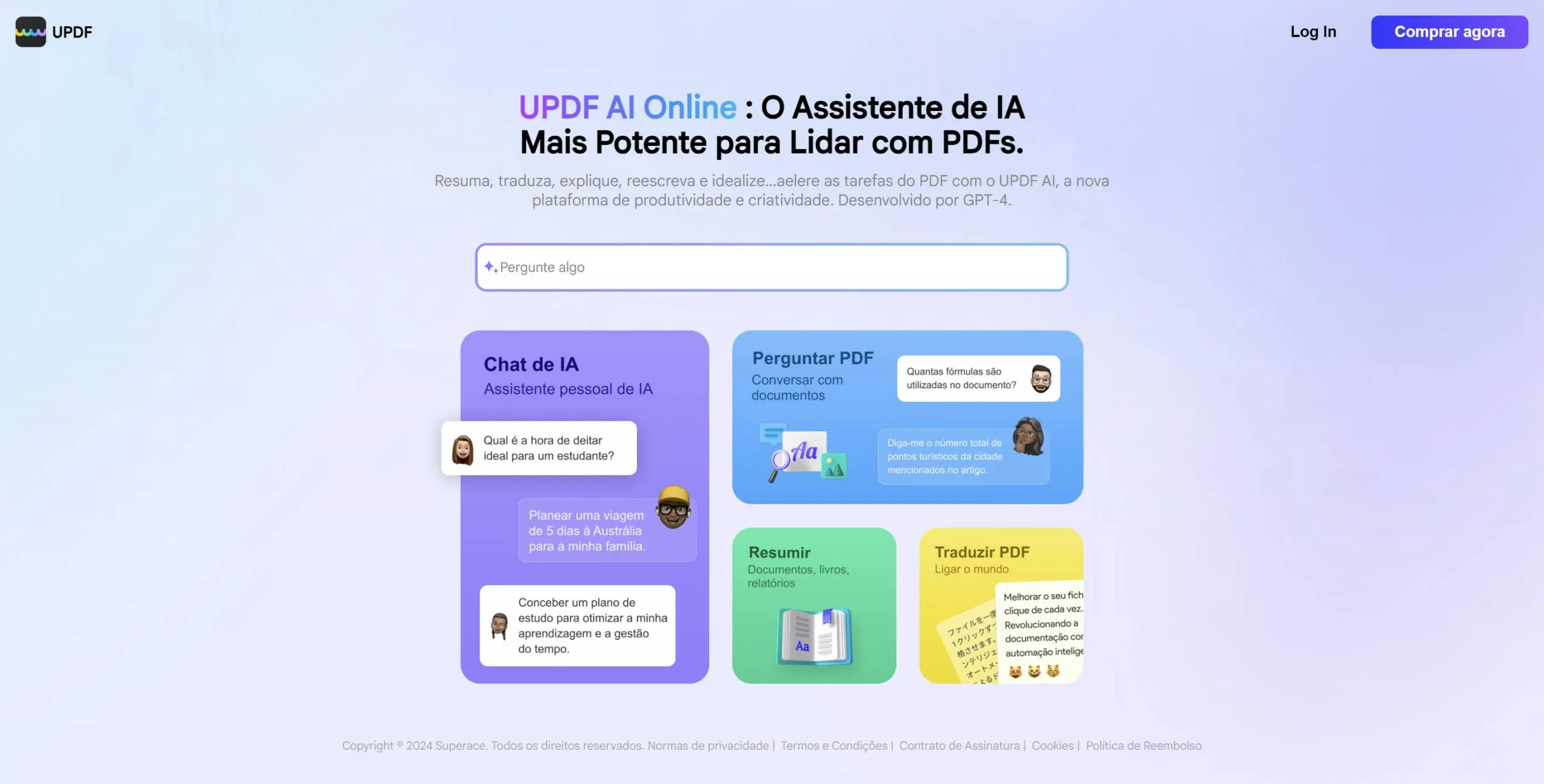 redator de relatório de IA UPDF AI Web