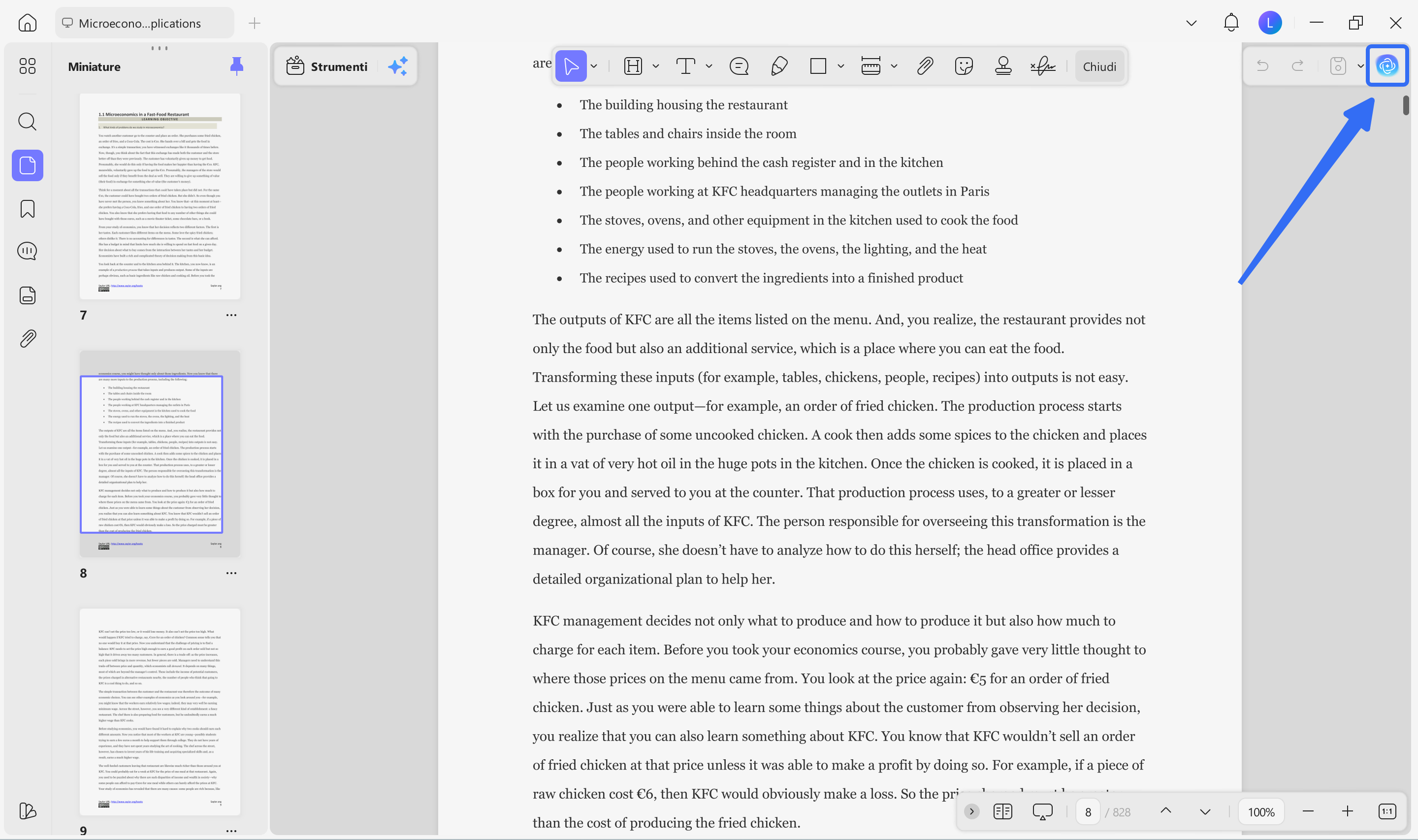 chating with uploaded document in UPDF AI