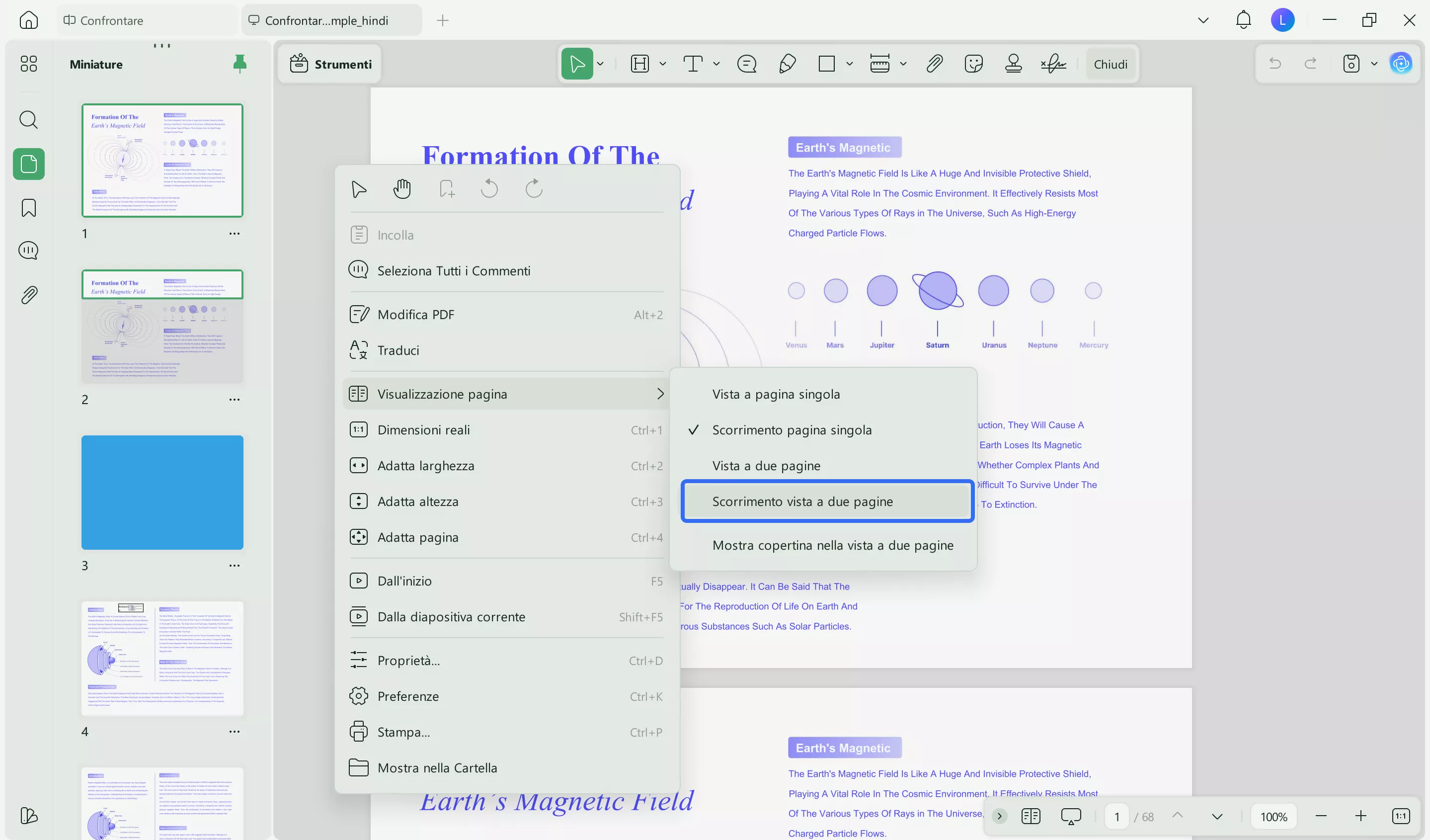 choose the export button for comparing updf windows 2