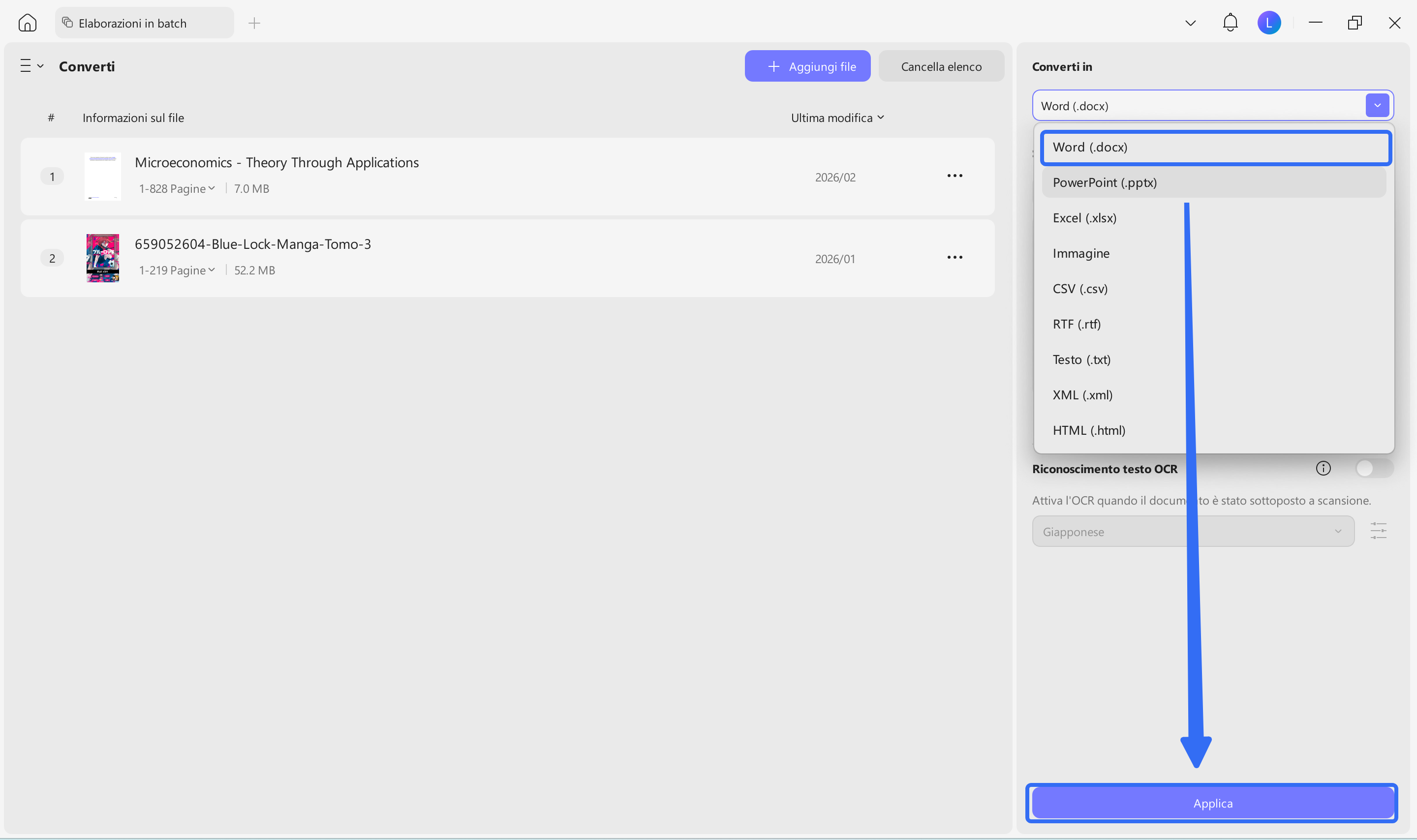 add files to batch convert
