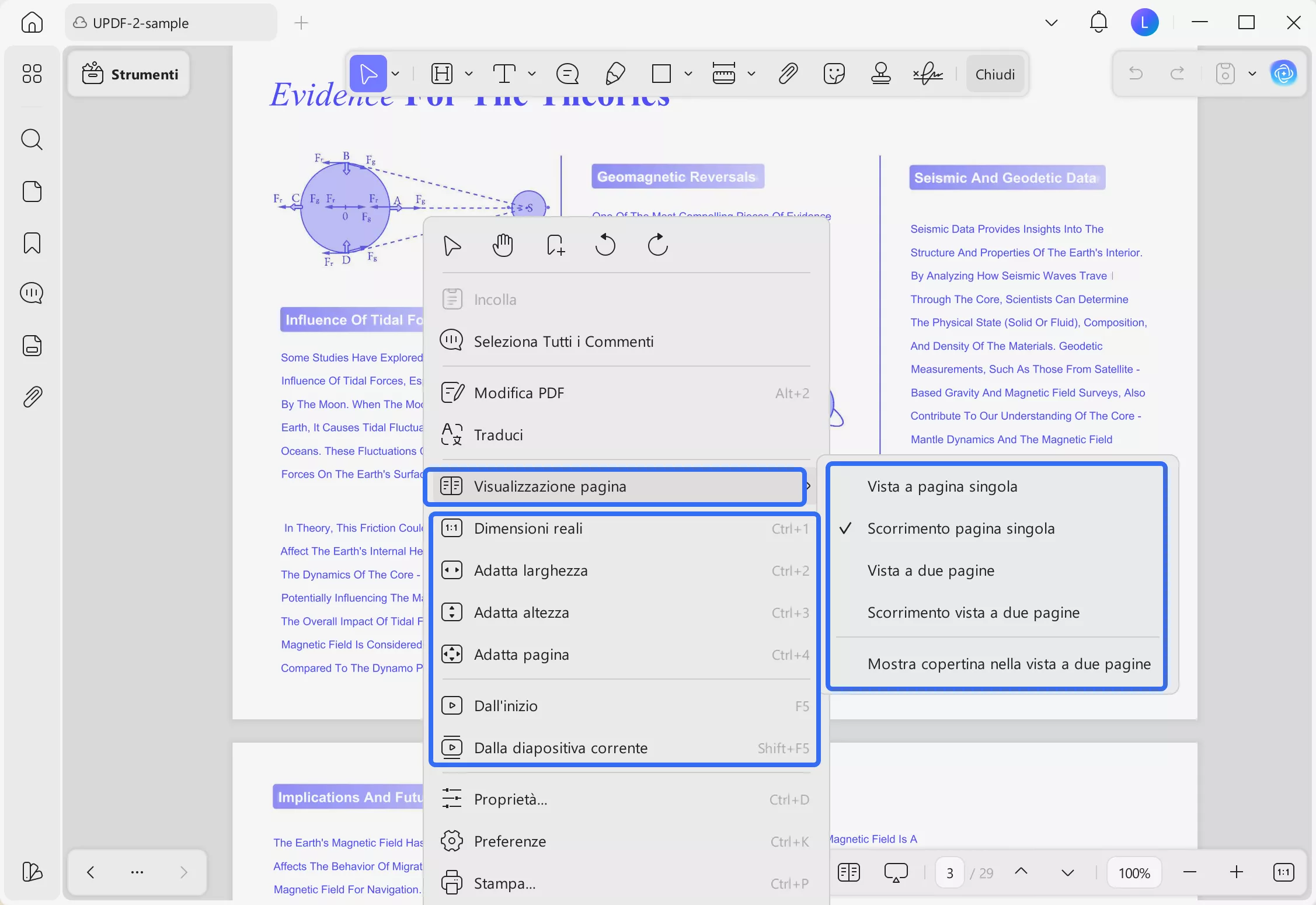 right click to read updf windows
