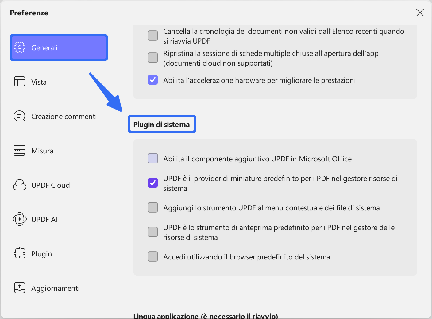 check if updf is the default preview tool