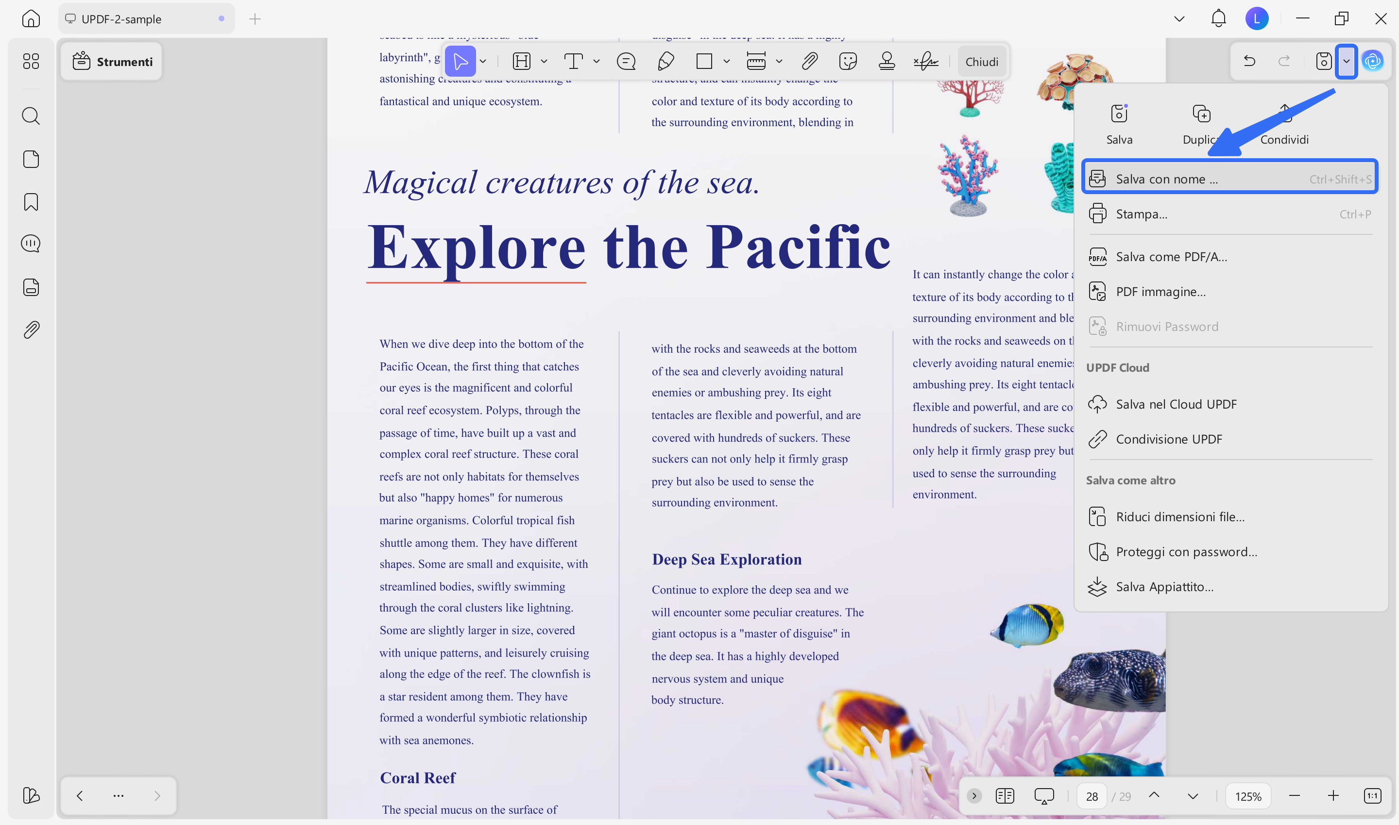 rename pdf Click Save as Other. 