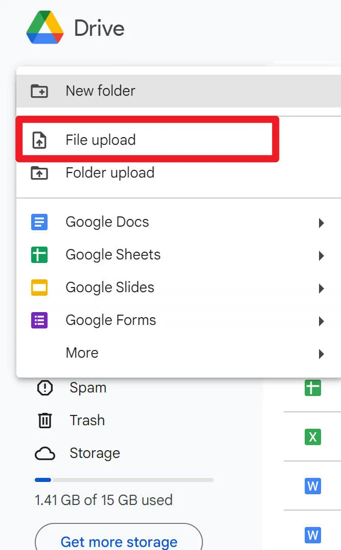 upload Google Slides