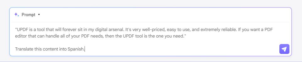 how to use ai in sales enter the prompt.