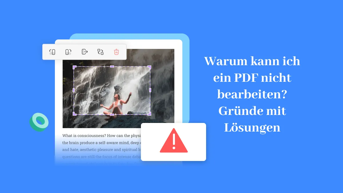 Warum kann ich ein PDF nicht bearbeiten? Gründe mit Lösungen