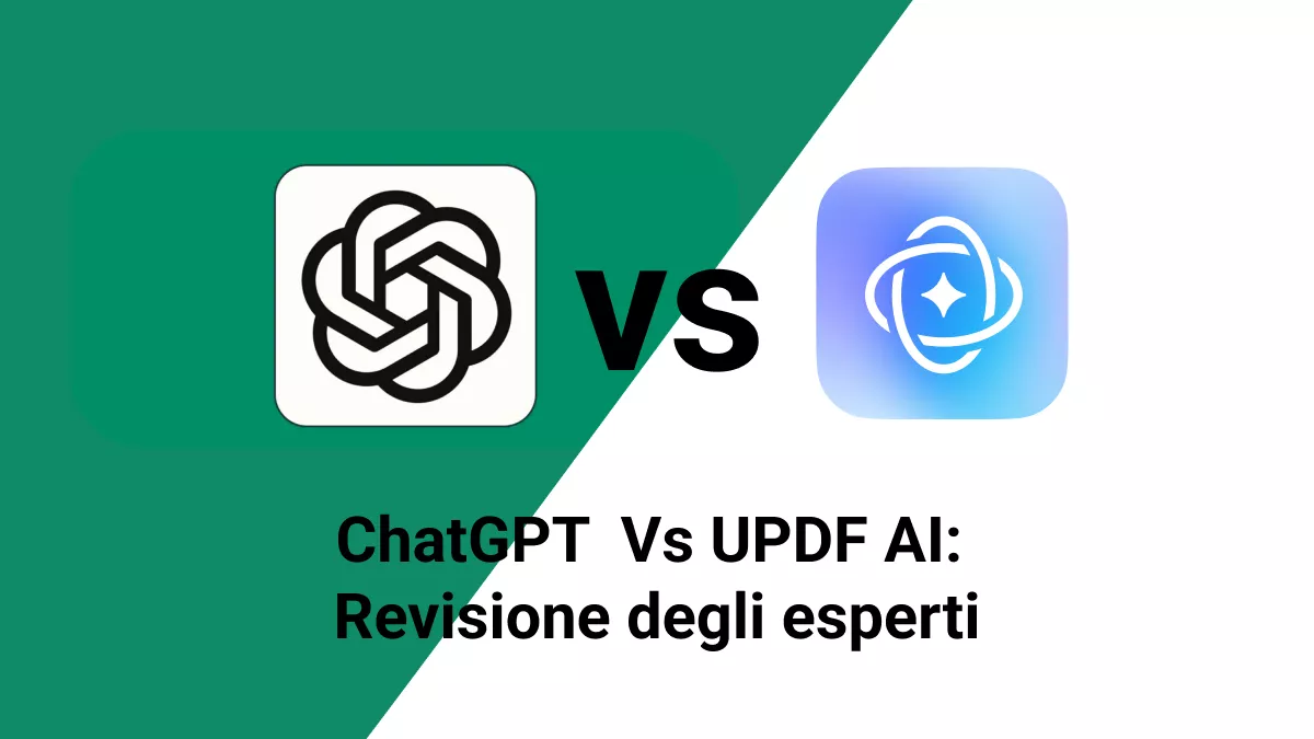 Confronto tra ChatGPT e UPDF AI