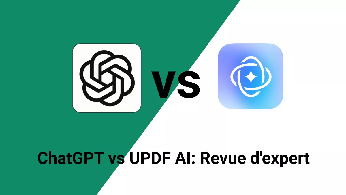 ChatGPT VS UPDF AI: Évaluation professionnelle