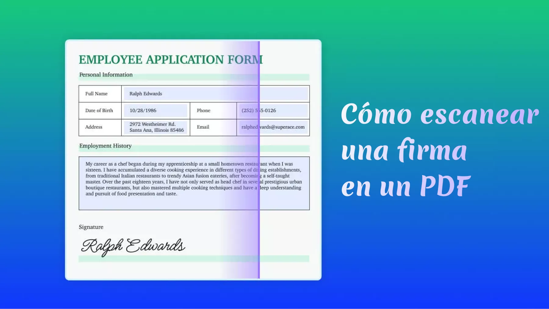 ¿Cómo escanear una firma en un PDF? (4 formas sencillas)