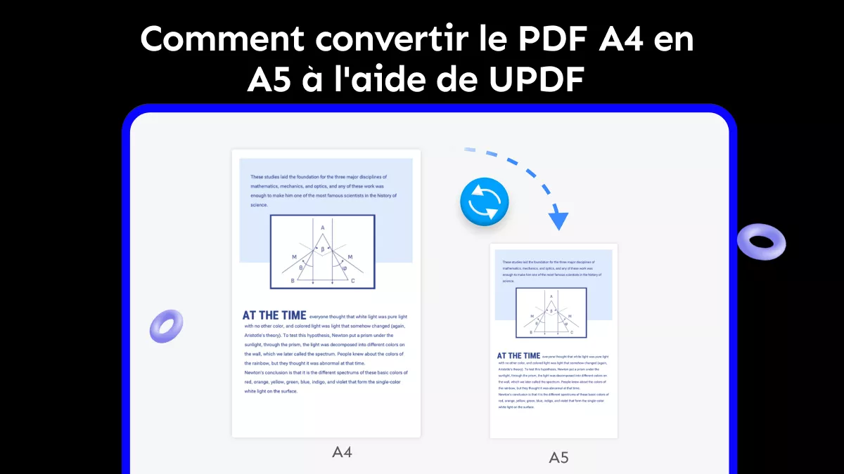 Comment convertir le PDF A4 en A5 à l'aide de UPDF ?