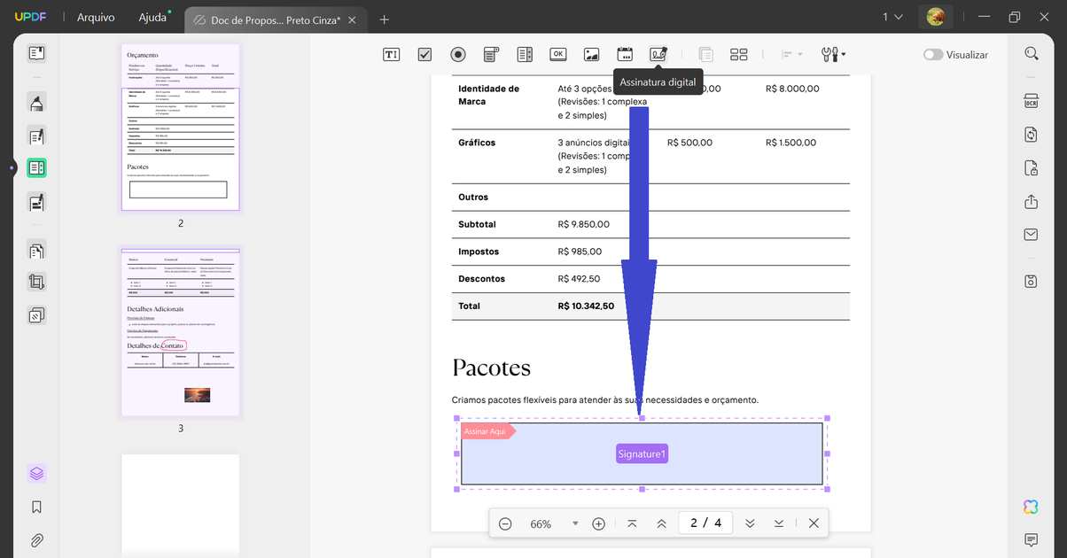 Adicionar Assinatura a PDF no Microsoft Edge
