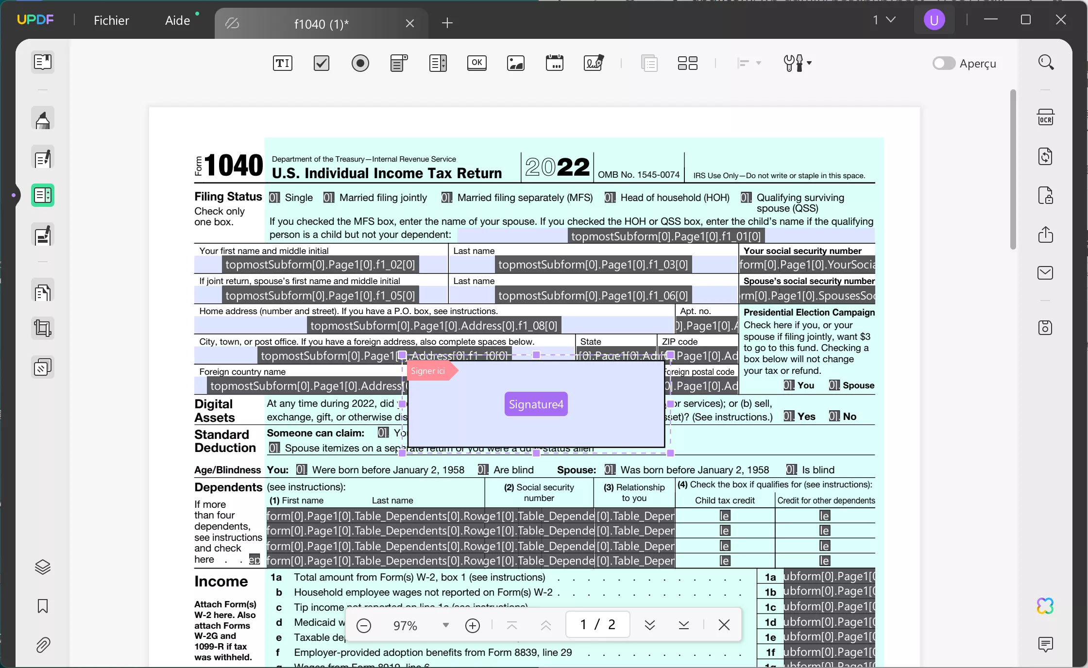 comment rendre un PDF signable signer le PDF signable avec UPDF