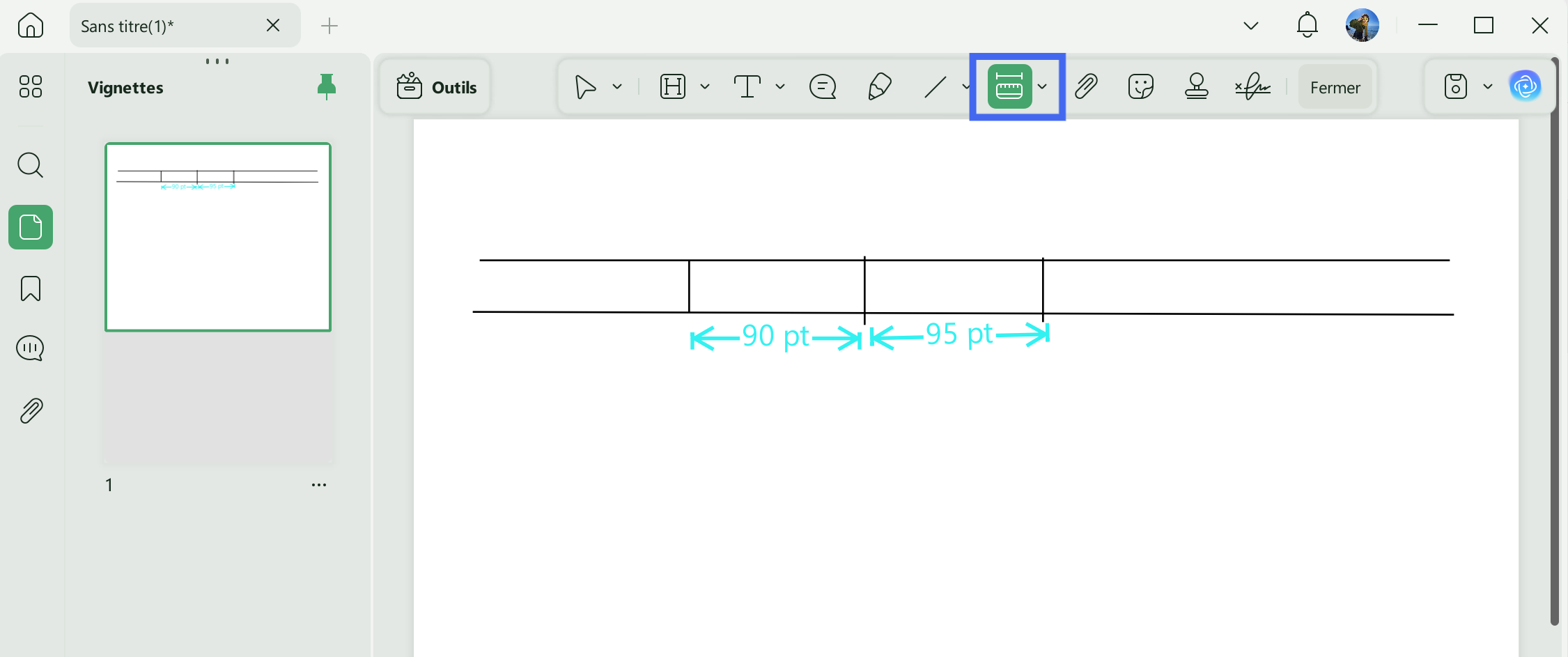 créer un tableau en pdf ajouter des lignes