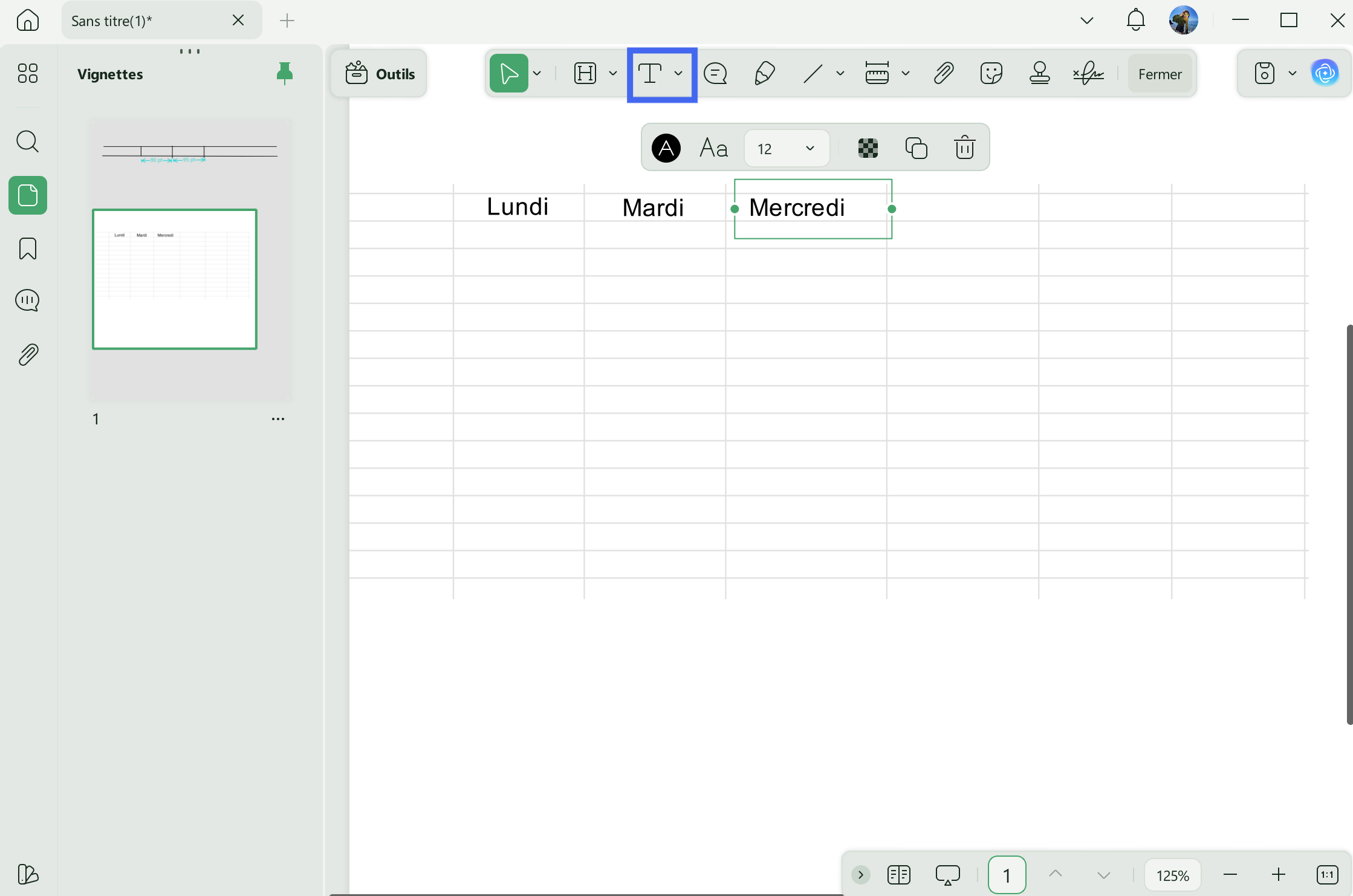 créer un tableau en pdf enregistrer le tableau PDF avec UPDF
