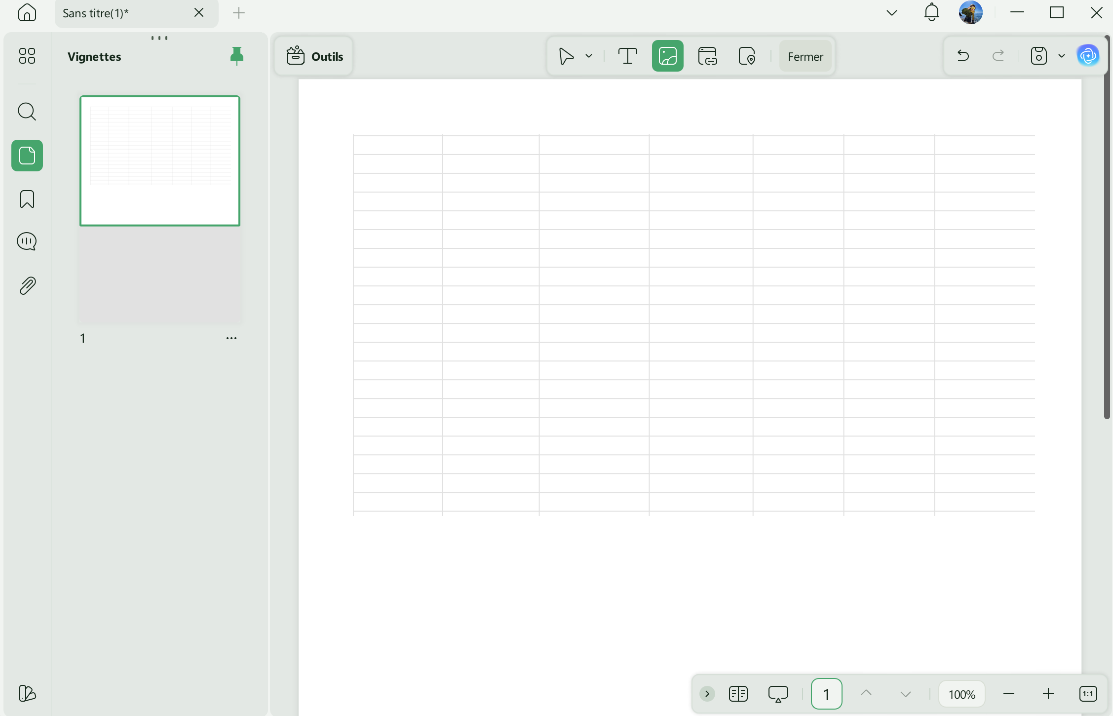 créer un tableau en pdf insérer l'image au PDF avec UPDF