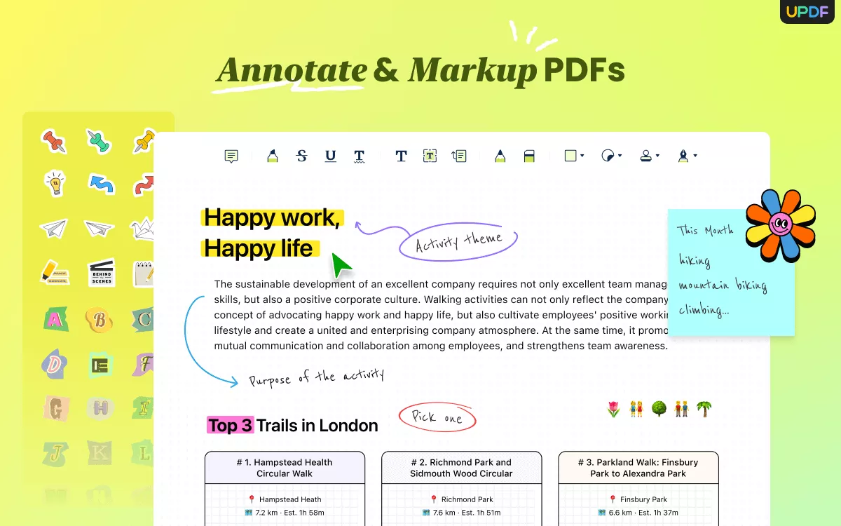 annotate and markup pdfs in updf