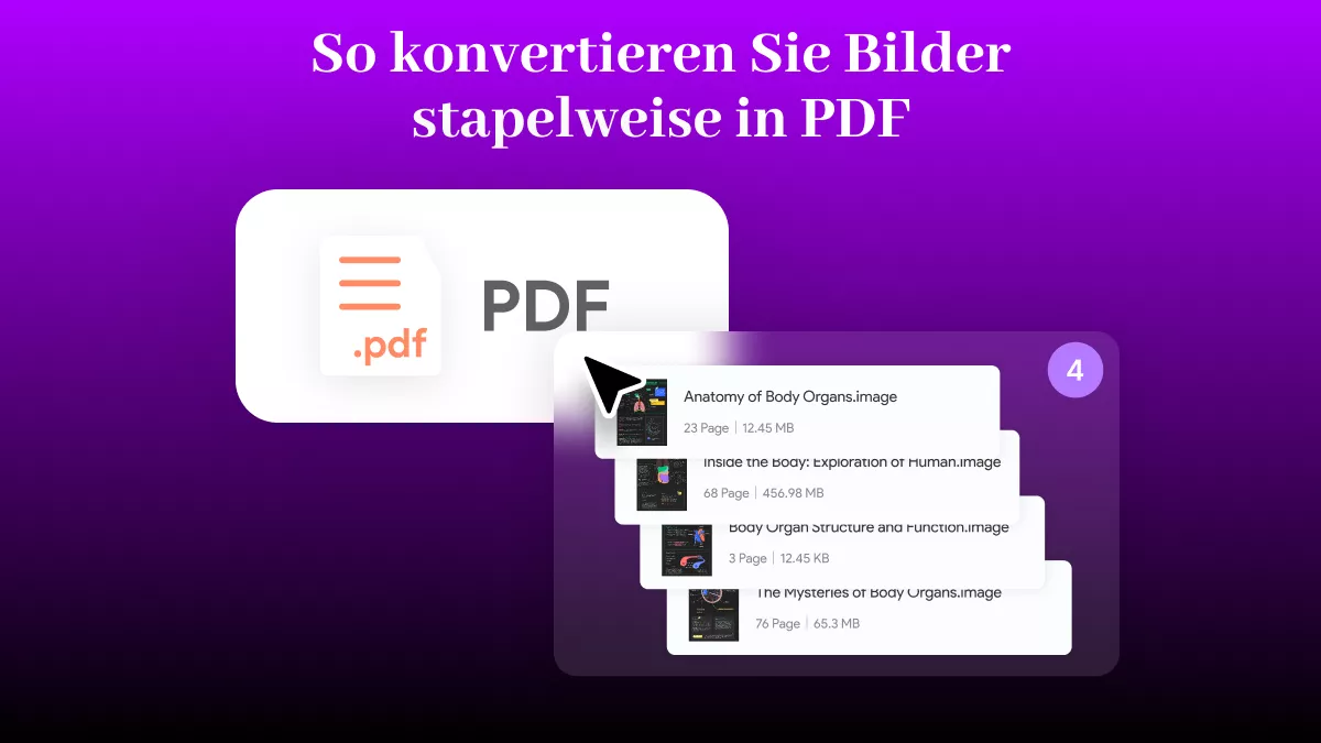 Wie konvertiere ich Bilder stapelweise in PDF? (Windows, Mac, Android, iOS)