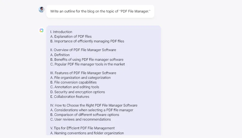 blog outline generated by UPDF’s AI Assistant
